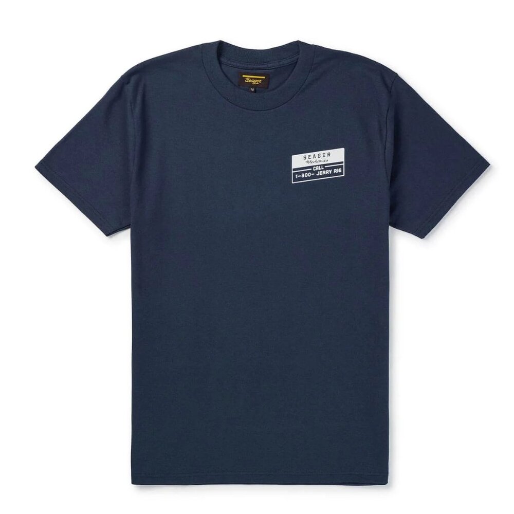 Seager Jerry Rig Tee Navy - Medium